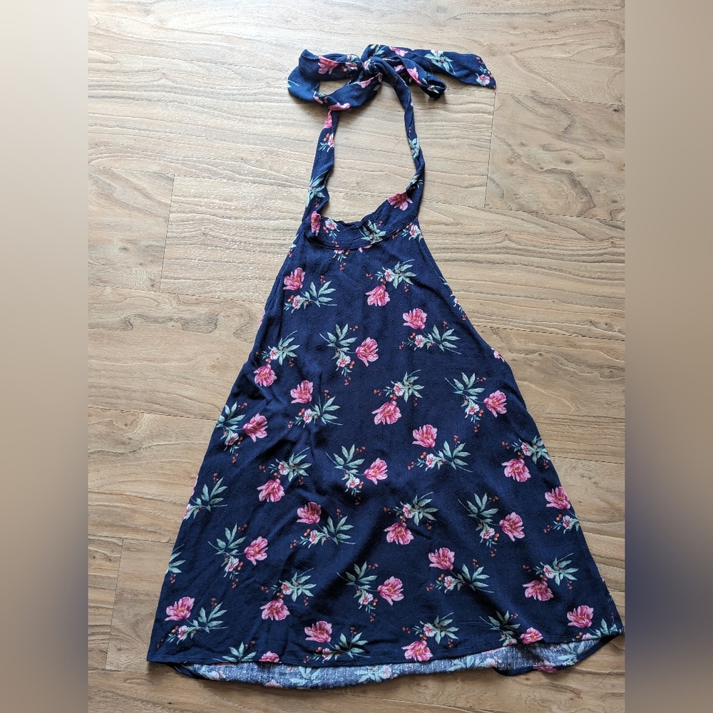 NWT Hollister Floral Navy Tank Top